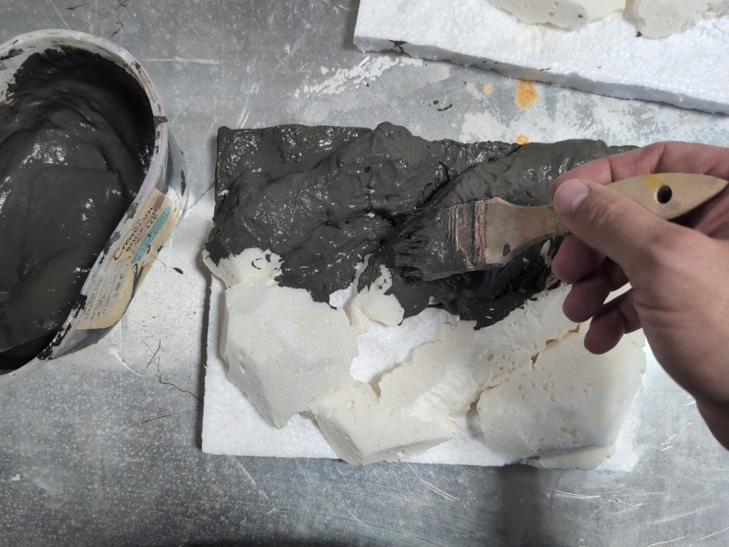 Background Making: Tile Glue Coverage 2